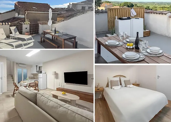 Maison 10 Min De Beziers, 30 Min De La Et Sa Terrasse Panoramique Apartment *